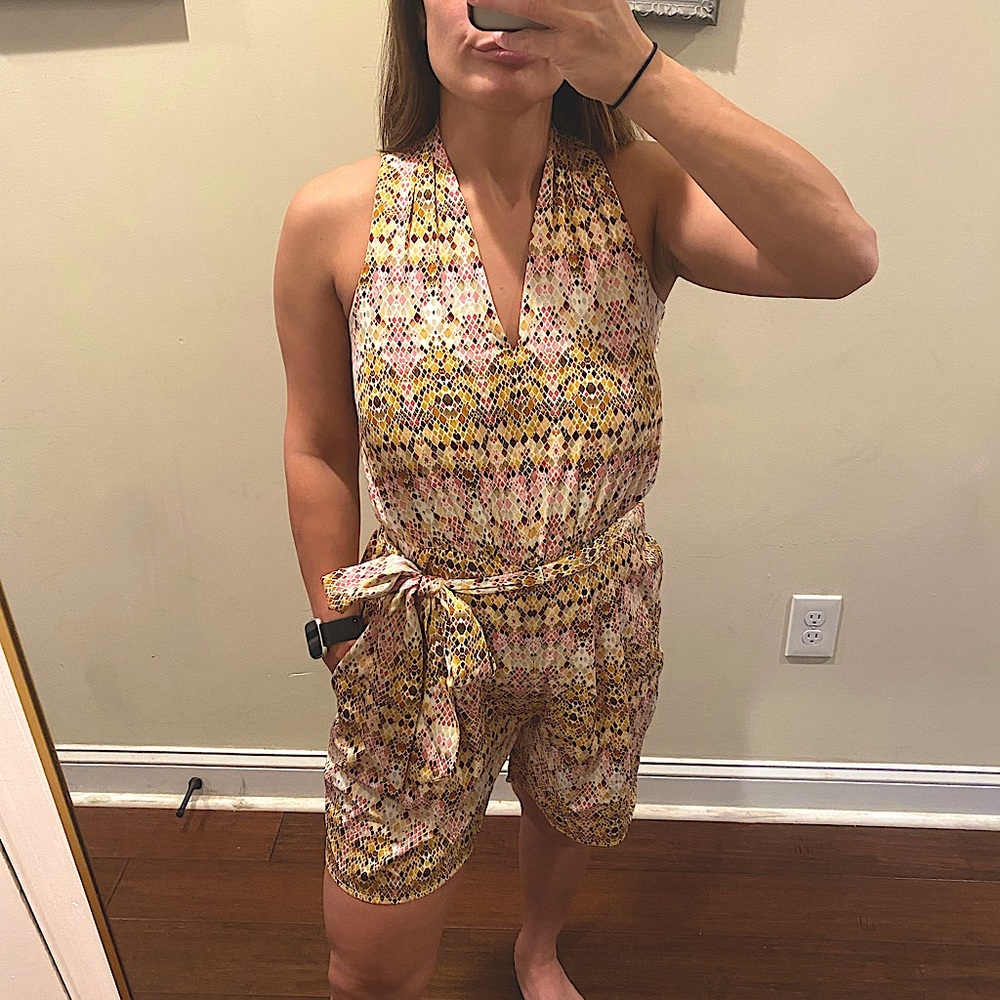 Calvin Klein V-Neck Sleeveless Romper NWT